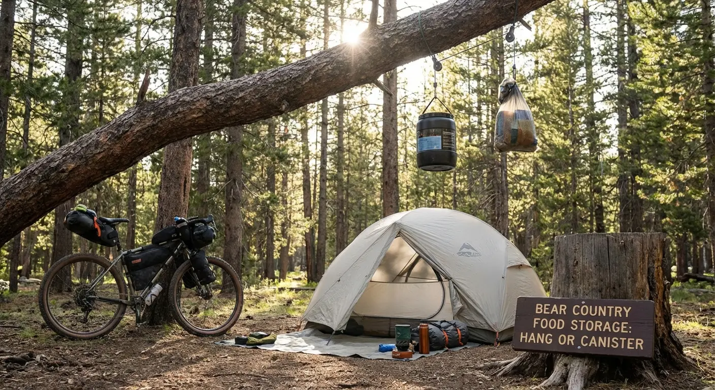 Cover Image for Bear Canisters vs Bear Bags: Food Storage for Bikepacking