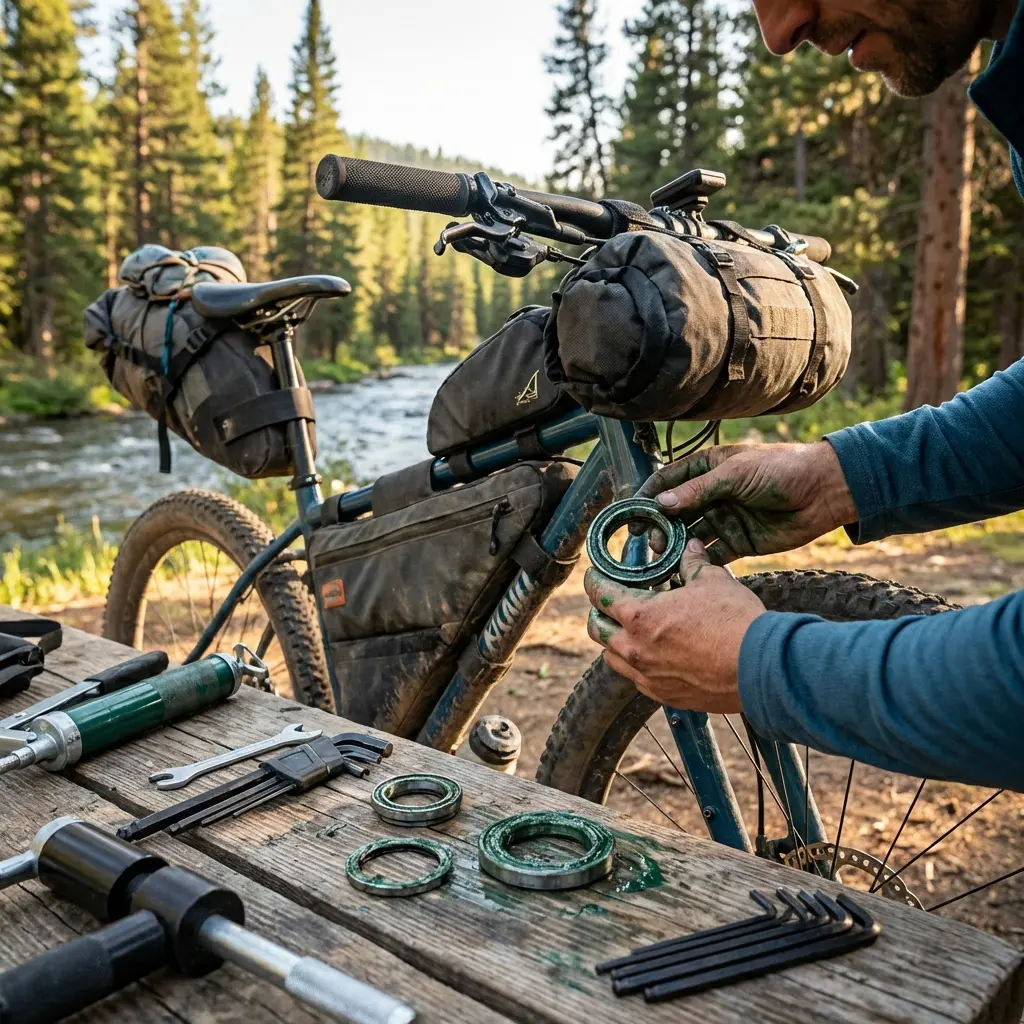 Cover Image for Bearing Maintenance: Headset and Bottom Bracket Care for Bikepacking
