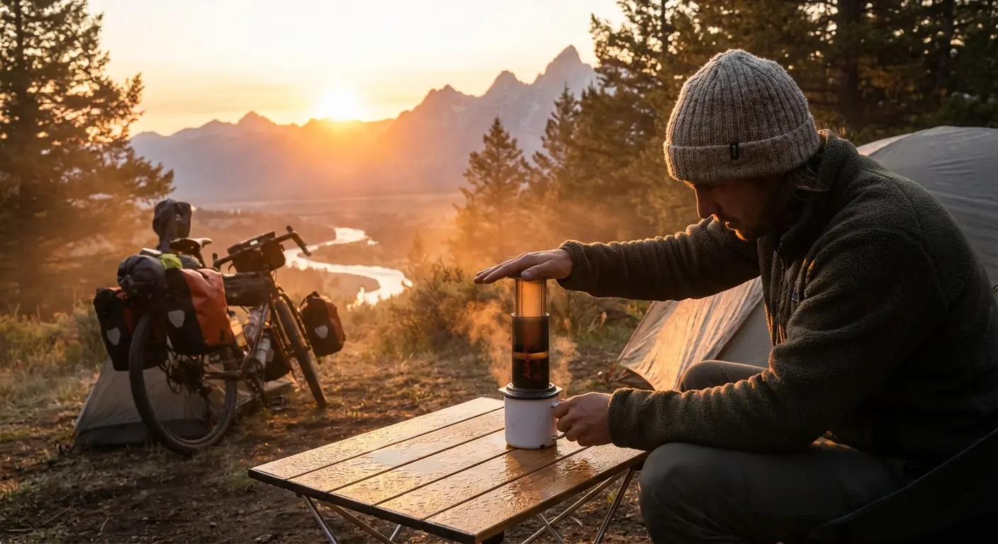 Cover Image for Bikepacking Coffee: Best Lightweight Coffee Gear for the Trail