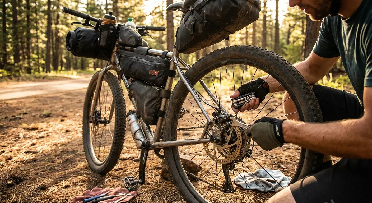 Cover Image for Disc Brake Maintenance for Bikepacking: Pads, Rotors, and Trail Fixes