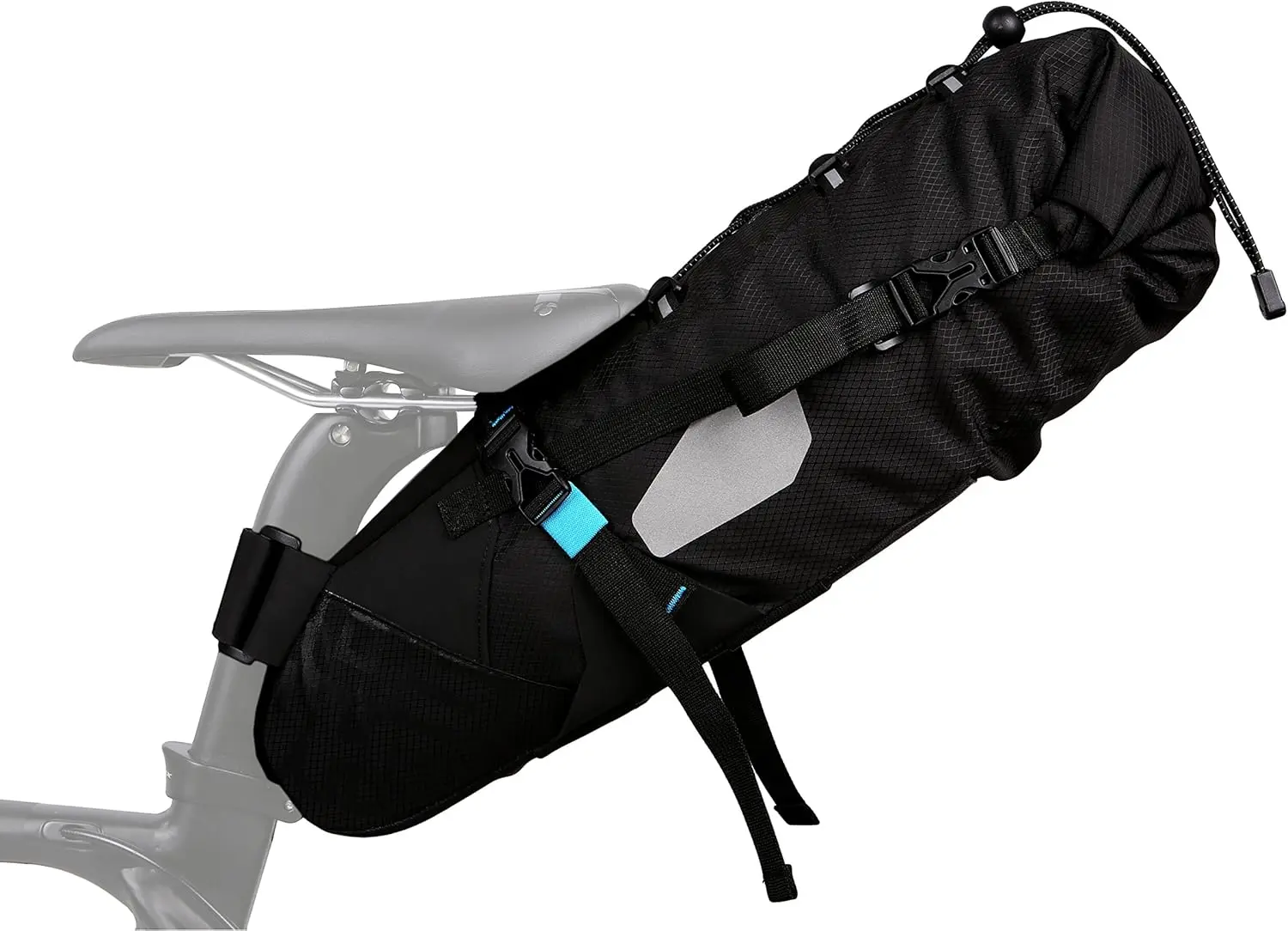 Roswheel ATTACK expandable saddle bag in black and gray